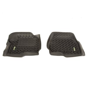 Ford F-450 Floor Liners - Front - Rugged Ridge - Rugged Ridge - Black - `17-`18 Ford F-450 Floor Liners - Front - Rugged Ridge - Rugged Ridge - Black - `17-`18